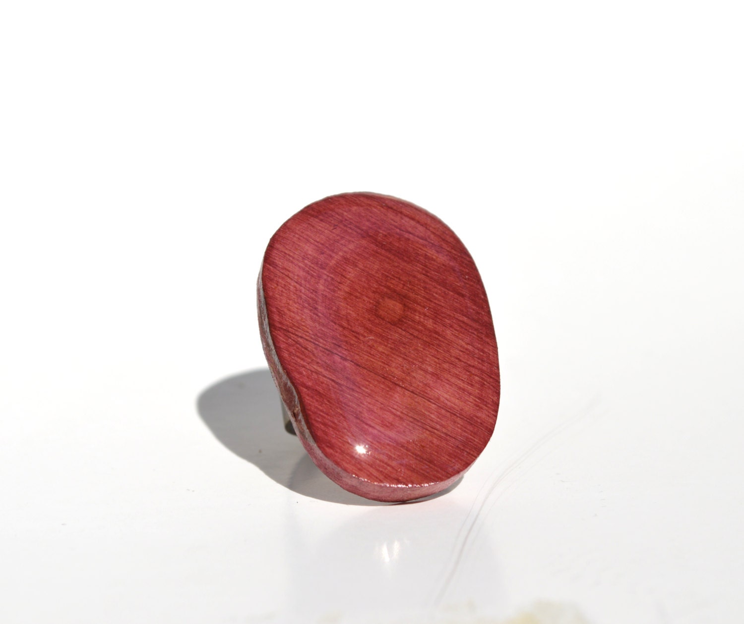 Red wine statement Ring eco friendly jewelry stained wood cocktail ring wood jewelry bridesmaid gift Starlight Woods