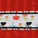 Red Kitchen Towel, Funky Kitchen, Waffle Weave Dish Towel,
