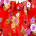 Japanese Fabric Bag Kimono Bag Floral Purse Hobo Bag Medium Handbag Authentic Japanese Kimono fabric Red Chrysanthemums Beige In Stock