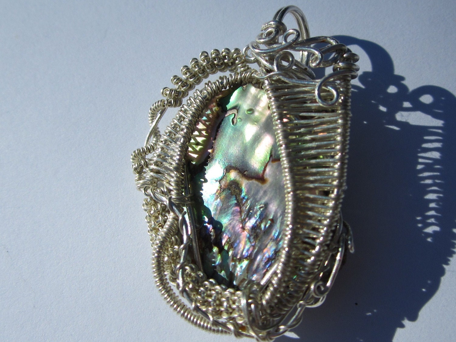 Open Ocean Abalone Sterling Silver Pendant