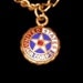 Very rare Swank U.S. Army Air Corps World War II tie clasp with chandelier chain 1930s era