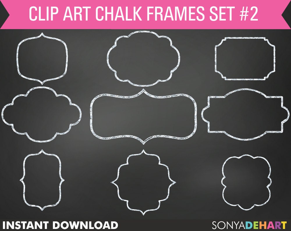 free chalkboard clipart frames - photo #6