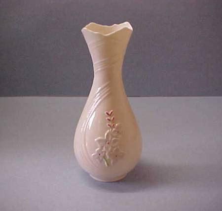 Items Similar To Vintage Belleek Vase With Lovely Floral Pattern On Etsy