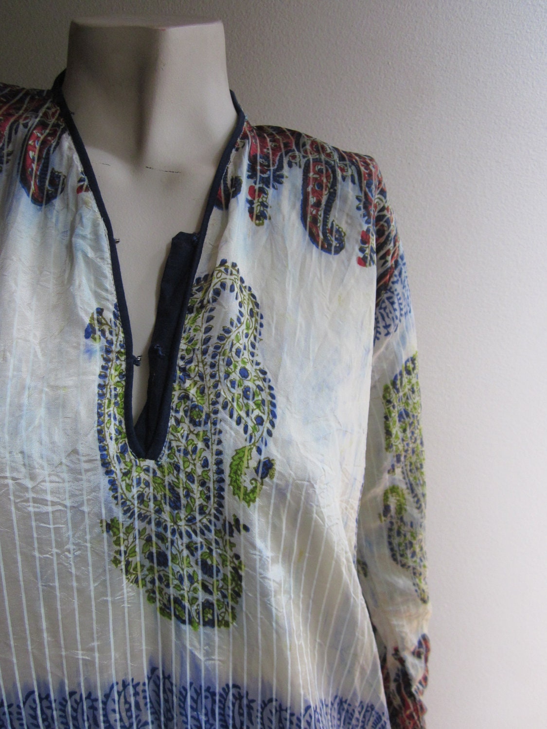 Vintage Indian Tunic Dress Small