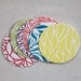 Colorful Letterpress Coasters, set of 6