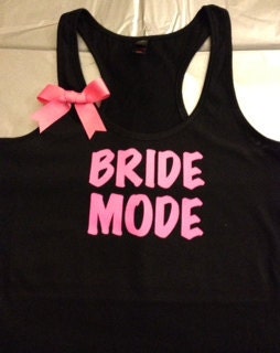 Bride Mode Racerback Tank Top