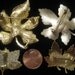 RESERVED until 9/22/12 for KR Lot of 4 Vintage Fall Leaf Brooches Enameled in Yellow, Orange, Red,  in Varied Sizes, Designs, and Condition