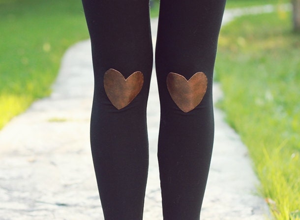 My Leather Heart Leggings // size medium