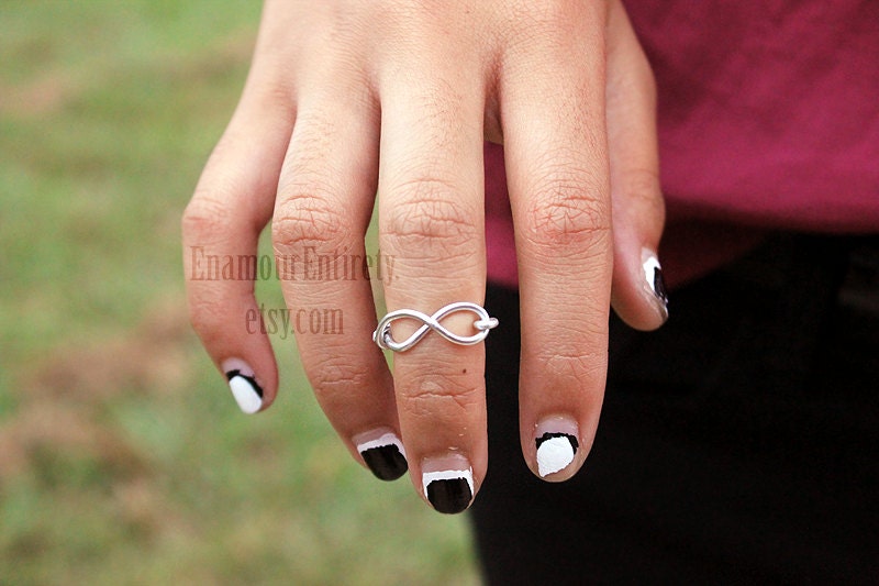 Silver (or Gold) Infinity Knuckle Ring