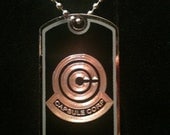 Dragon Ball Z Capsule Corp Dog Tag Necklace
