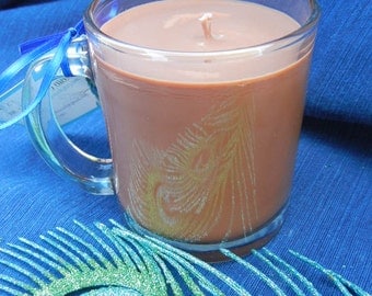 Handmade Soy Candle Vanilla Hazelnut Coffee Scented