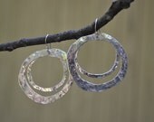 Double Hoops in Silver
