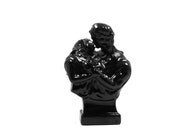 head bust statue, sculpture, black home decor, unique, head bust, busts, upcycled, statues, lovers, kiss, kissing