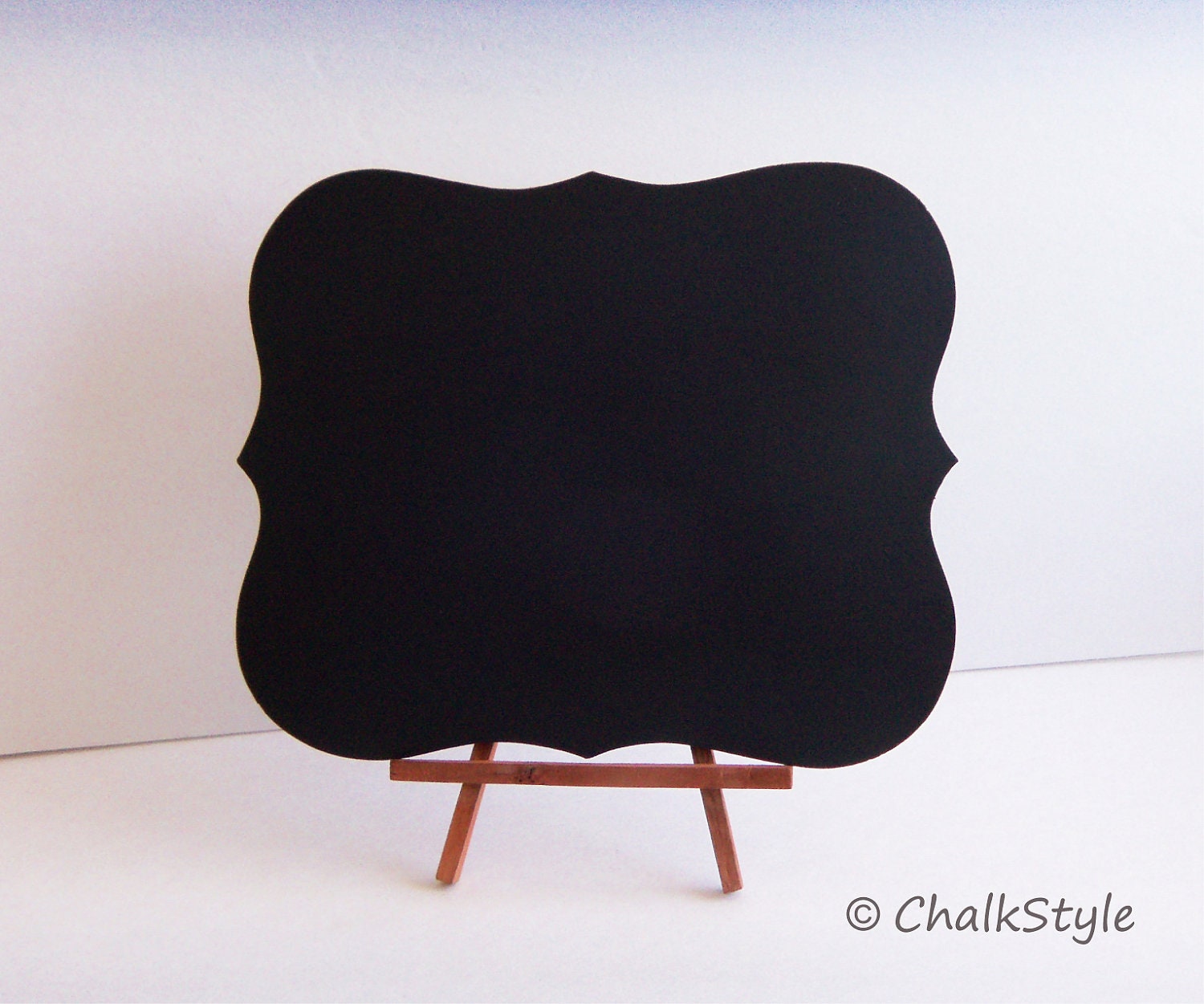Chalkboard WITH STAND Rectangular Scroll Sturdy Wooden Chalk Board Wedding Menu Sign Photo Prop Table Centerpiece Easel Included Il_170x135