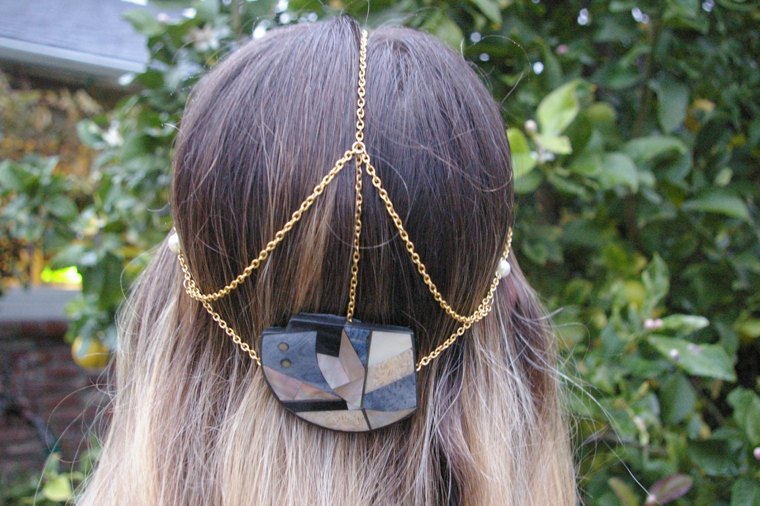 Asymmetrical Art Deco Head Jewelry