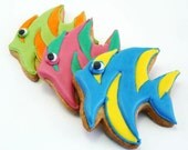 Decorated Cookies - Summer - Tropical Fish