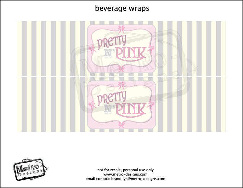 Pretty In Pink Beverage Wrappers Il_570xn