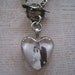 Custom Keepsake Photo Pillow Top Glass Heart Necklace