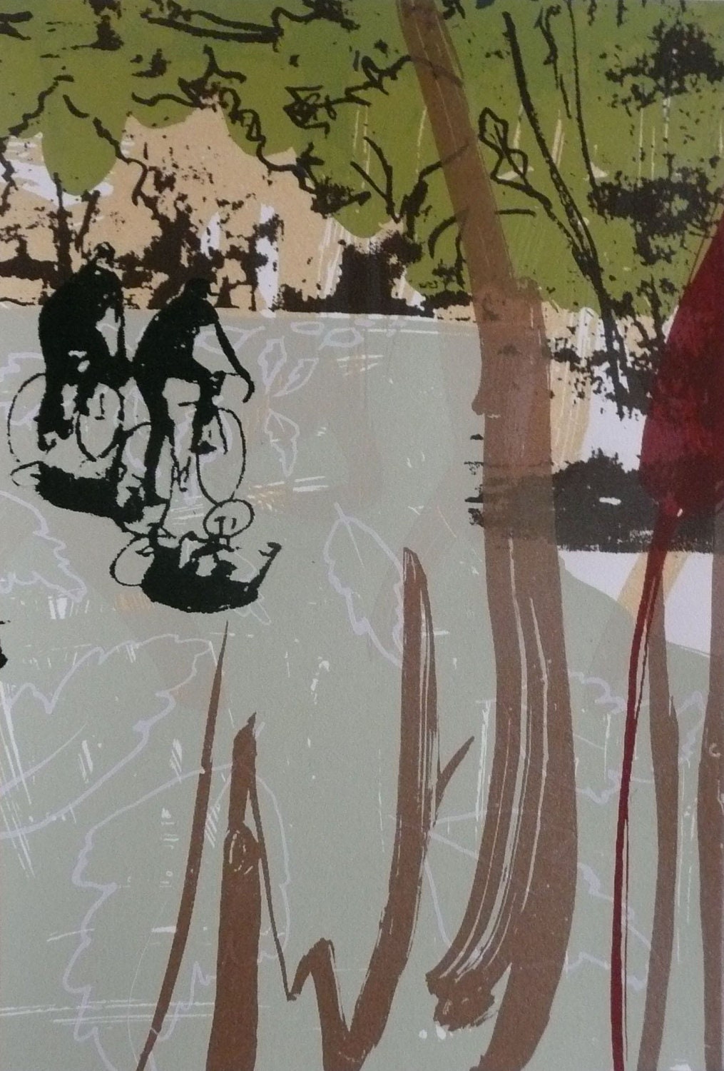 Section Print: Unique Screen Printed Piece