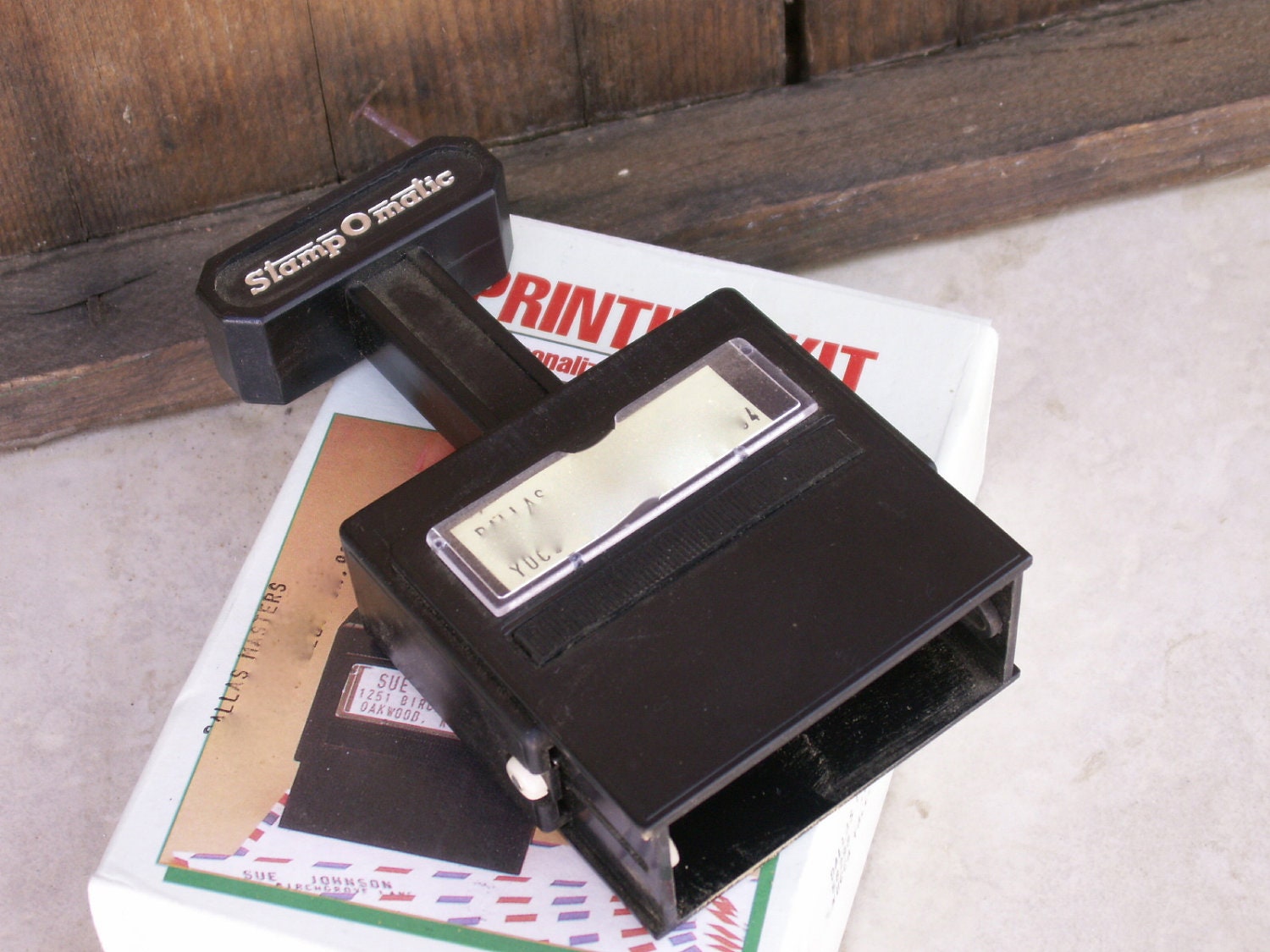 VTG rubber stamp Printing Kit self inker