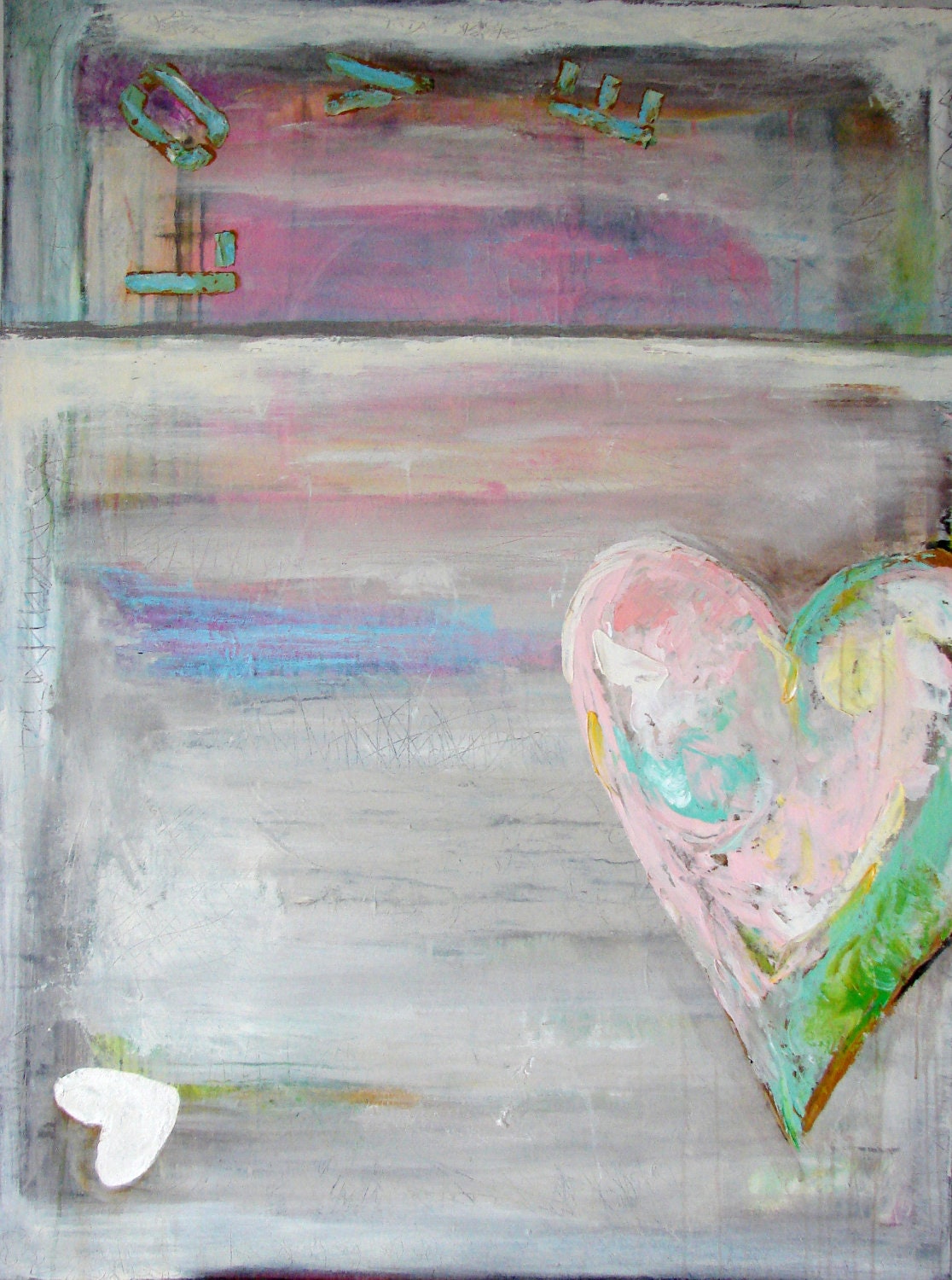 Large Contemporary Original Modern Abstract Acrylic Wall Decor Painting 36 x 48