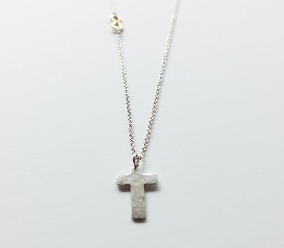 Pendant Cross Necklace - Infinity Necklace - Gold Filled or Sterling Cross and Infinity Necklace - Religious Jewelry