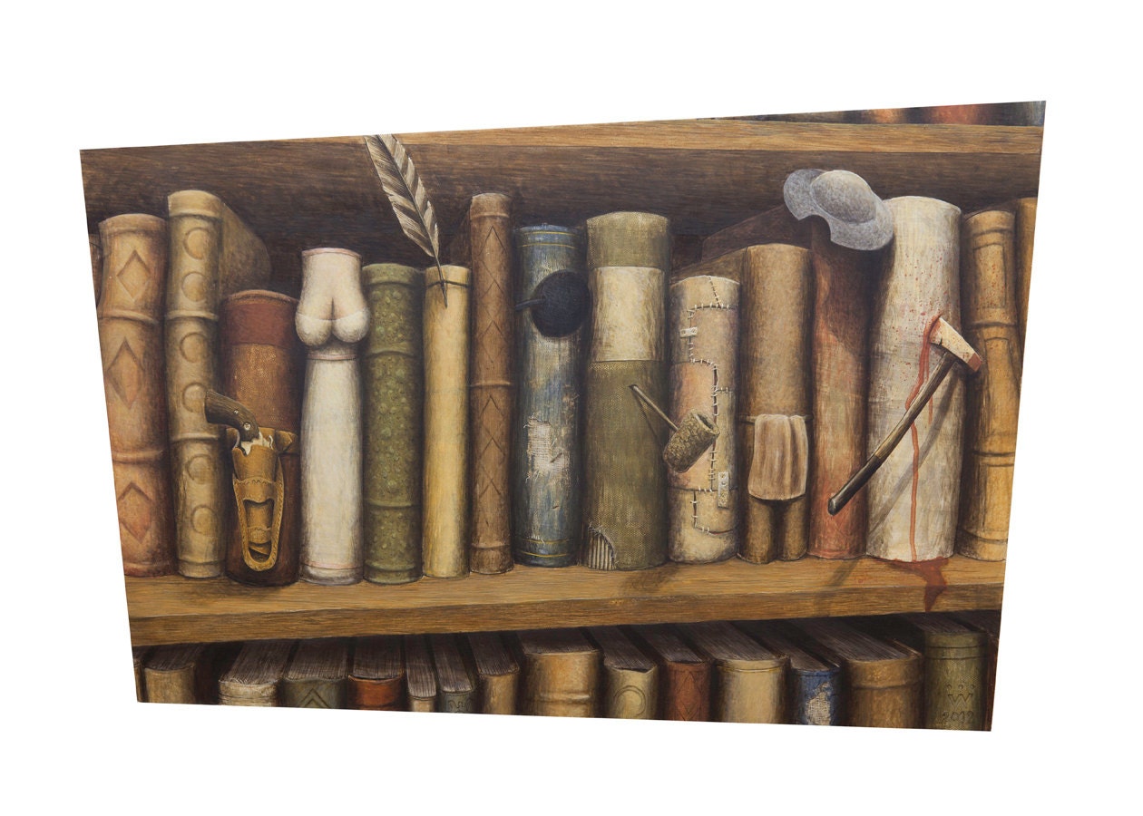 Bibliomania Signed Giclee Print