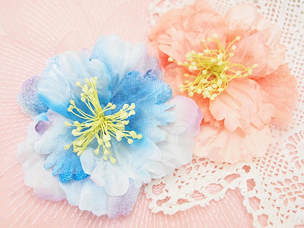 Manor House Creations Sweet Dreams Flower Set Fabric Scrapbooking Embellishment Card Making Hair Accessories Floral Decor Weddings Collage
