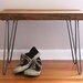 Modern wooden bench - Locally salvaged Red Elm bench for One (FREE SHIPPING)