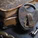 Antique Smoke House Padlock with Original Key by D&M 1860s Civil War