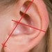 Tribal Ear Wrap with Porcupine Quill Dangles--Single--No Piercings Necessary
