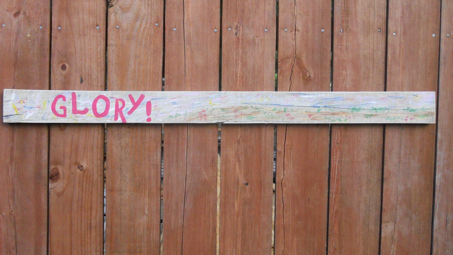 GLORY  Wooden Pallet Art Wall Hanging