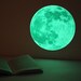 The Moonlight sticker /M-size, CLAIR DE LUNE (glow in the dark moon wall sticker - 21cm)