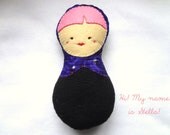 Matryoshka Doll plush toy, home decor, mini pillow, or pin cushion- Stella