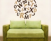 Ball of Letters Wall Art Decal - 47"w x 47"h