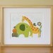 Animals . Baby Nursery Wall Art . Children Wall Art
