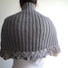 mom gifts, Wool Grey Cowl, Cowl, Women neck warmer, Capelet, scarf, scarves, Wool Cowl. Women accessories.