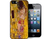 iPhone 5 case includes screen protector and cleaning cloth.Klint The kiss. Available in black or white