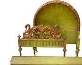 Art Deco Painted Child's "Swan" Bed c1930
