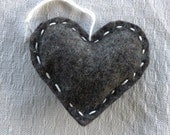 Felt heart - Christmas tree ornament