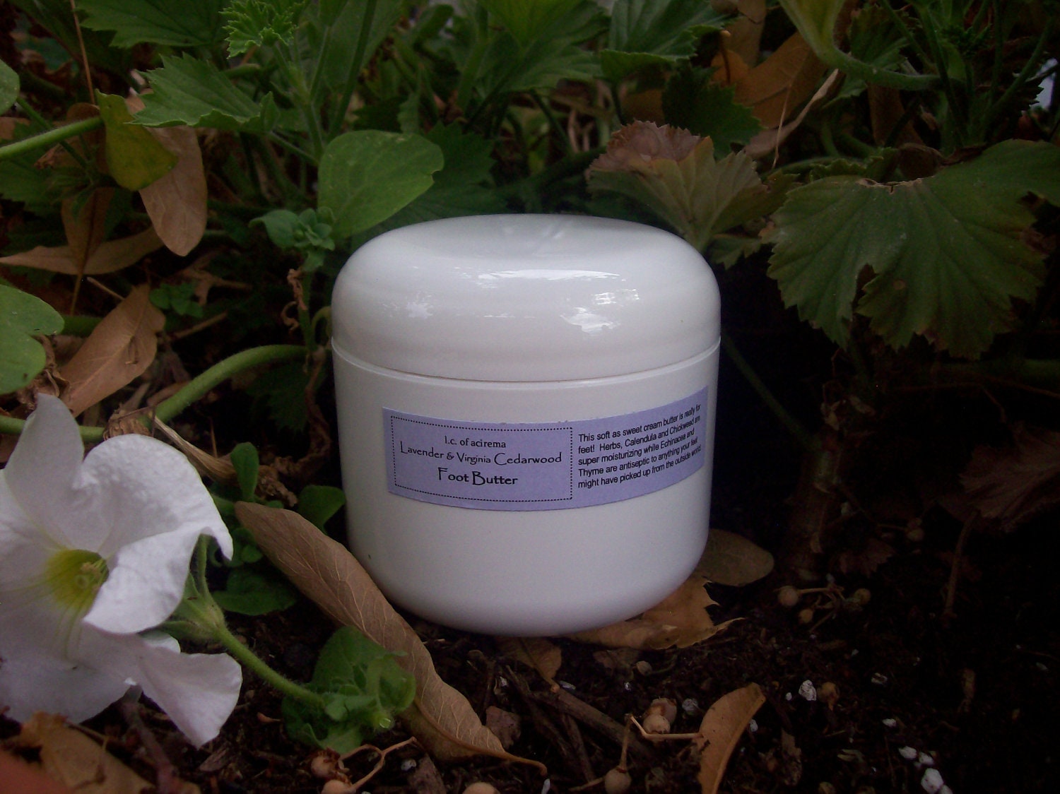 4 oz Foot Butter, Lavender and Virginia Cedarwood, herbal