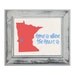 Minnesota State Art Print - 8x10 Illustration Home Decor Print - Home Is Where The Heart Is