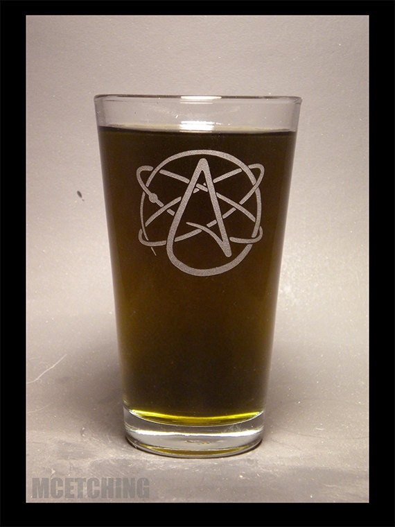 Atheist Logo Pint Glass