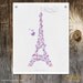 Paris Je t'aime - Paris France Art Print - Tour Eiffel - Eiffel Tower Art - Love Heart Eiffel Tower Paris