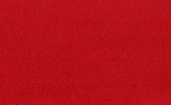 58'' Wide Wintry Fleece Red Fabric By The Yard 1 Yard