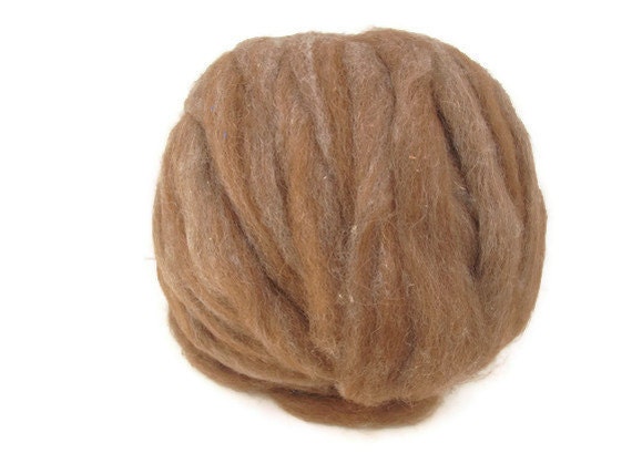 Alpaca Icelandic Roving, Natural Brown