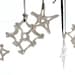 Christmas Ornaments: 5 Stars and Snowflakes- hand-drawn porcelain