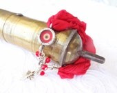 Red Luck Evil Eye Bracelet-Turkish Silk Bracelet-Silver Plated Bracelet-Traditional Bracelet