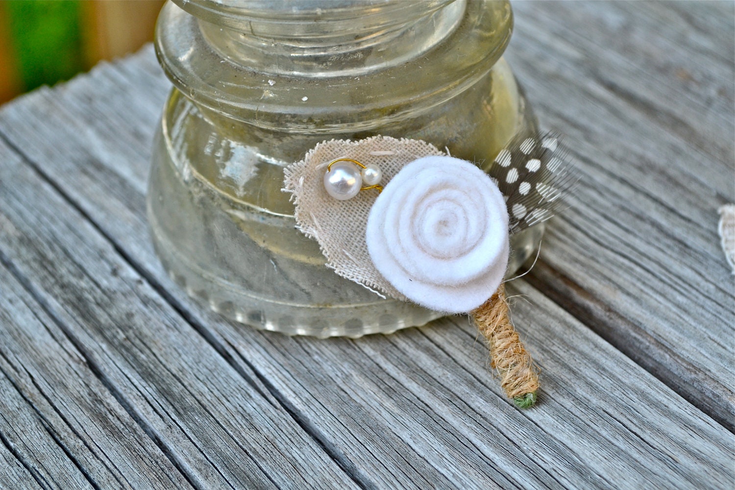 Mini Boutonniere for Ringbearer - Custom Colors