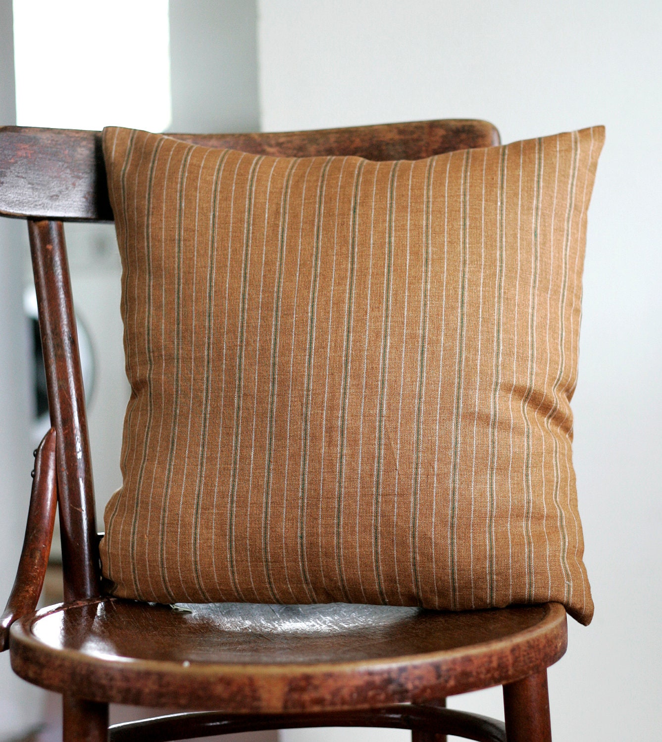 Fall home decor linen pillow cover - throw pillows - cushion case - decorative throws - 16x16